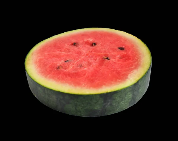 Frische Rote Wassermelonenscheiben Oder Stücke Und Halb Isoliert Mit Clipping — Stockfoto