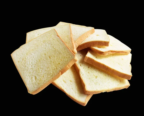 Brood Van Geroosterde Tarwe Gesneden Sandwiches Brood Geïsoleerd Met Clipping — Stockfoto