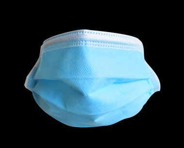 Kırpma yolu olan tıbbi yüz maskesi, siyahlı gölge yok, CoV-2 Corona virüsü yayılması için maske virüs 2019 karantina, güvende kal, hastane