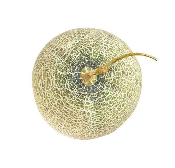 Świeży Melon Melon Owoce Japońskie Izolowane Ścieżką Wycinania Bez Cienia — Zdjęcie stockowe