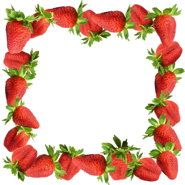 Strawberries Isolated Clipping Path White Background Shadow Strawberry Slices Pieces — Stock Photo, Image