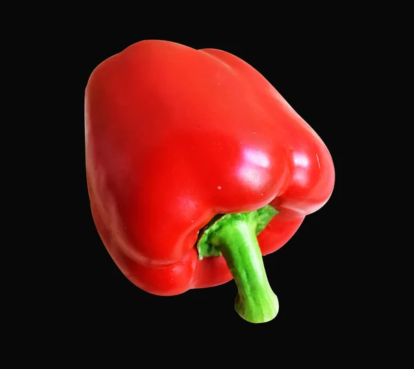 Κόκκινο Bell Pepper Απομονώνονται Λευκό Φόντο Απόληξη Μονοπάτι Δεν Σκιά — Φωτογραφία Αρχείου