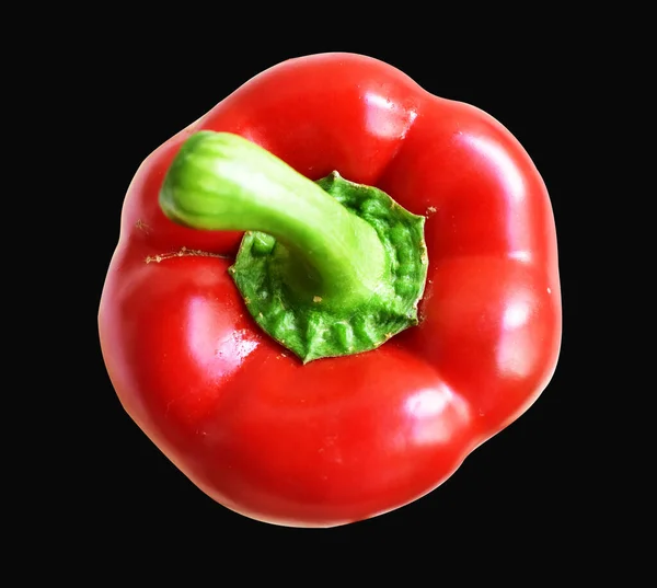 Κόκκινο Bell Pepper Απομονώνονται Λευκό Φόντο Απόληξη Μονοπάτι Δεν Σκιά — Φωτογραφία Αρχείου