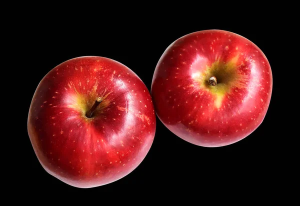 Pomme Rouge Isolée Avec Chemin Coupe Fond Blanc Pas Ombre — Photo