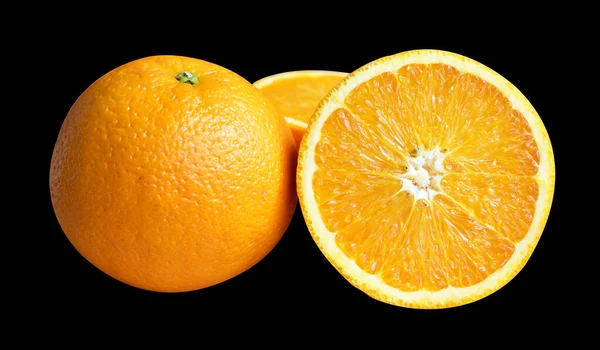 Insieme Arancio Isolato Con Percorso Ritaglio Sfondo Bianco Senza Ombra — Foto Stock