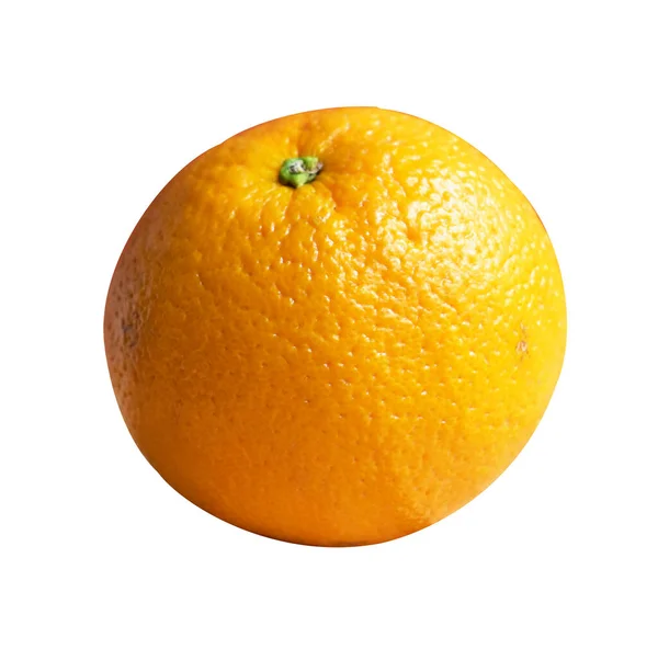 Ряд Оранжевих Ізольованих Відсіканням Шляху Білому Тлі Тіні Здорових Фруктів — стокове фото