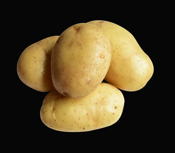 Aardappel Geïsoleerd Met Clipping Pad Witte Achtergrond Zijaanzicht Geen Schaduw — Stockfoto