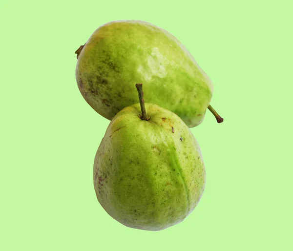 Φρέσκα Φρούτα Gauva Απομονωμένα Μονοπάτι Αποκοπής Στο Παρασκήνιο Χωρίς Σκιά — Φωτογραφία Αρχείου