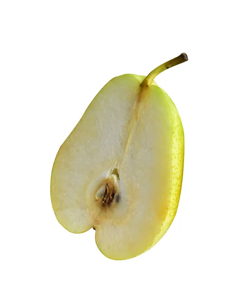Świeże Owoce Gruszek Izolowane Ścieżką Wycinania Białym Tle Bez Cienia — Zdjęcie stockowe