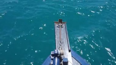 View front  from the passenger ship in pacific ocean.