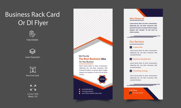 Şirket Kartı ya da DI Flyer Şablon Tasarımı. Asgari Rack Kart Şablonu. Düzenlenebilir Dl ilanını yazdır. Şirket Reklam Pankartı.