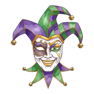 Gülen Karnaval Maskeli Soytarı Şapka Sanatı