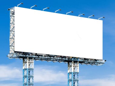 Açık hava reklam afişi ya da reklam panosu için boş ilan panosu.