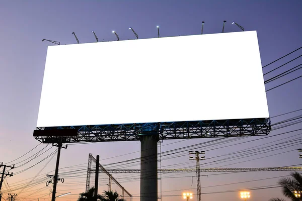 Billboard Blanco Voor Buitenreclame Poster Blanco Billboard Voor Reclame — Stockfoto