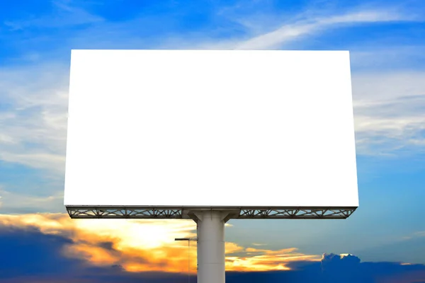 Billboard Prázdný Pro Venkovní Reklamní Plakát Nebo Prázdný Billboard Pro — Stock fotografie