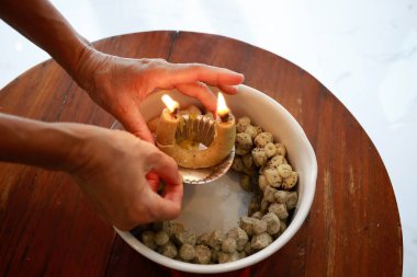 Thai Geleneksel Tatlı Ev Yapımı Kurabiyeler 