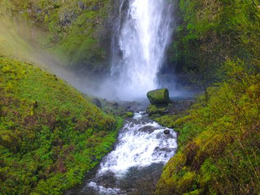Multnomah Şelalesi Multnomah İlçesi 'nde ünlü, güzel bir doğa.