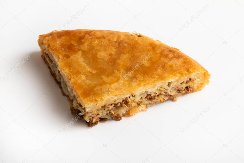 Burek. Traditional Balcan meat pie.