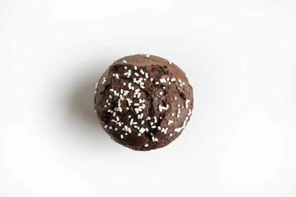 Csokis Muffin Fehér Háttérrel — Stock Fotó