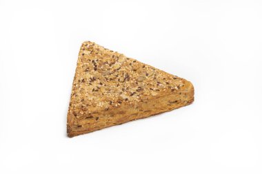 Beyaz arkaplandaki İntegral Pasta Üçgeni