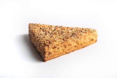 Beyaz arkaplandaki İntegral Pasta Üçgeni