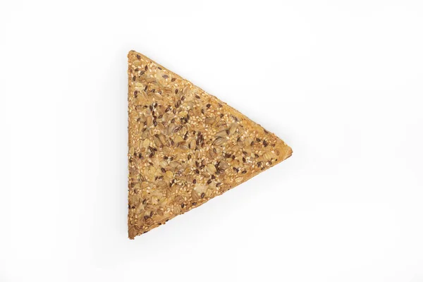 Integral Cukrászati Háromszög Fehér Alapon — Stock Fotó