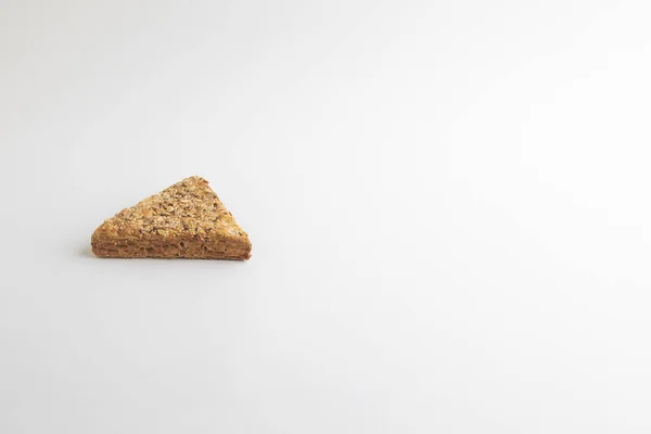 Integral Cukrászati Háromszög Fehér Alapon — Stock Fotó