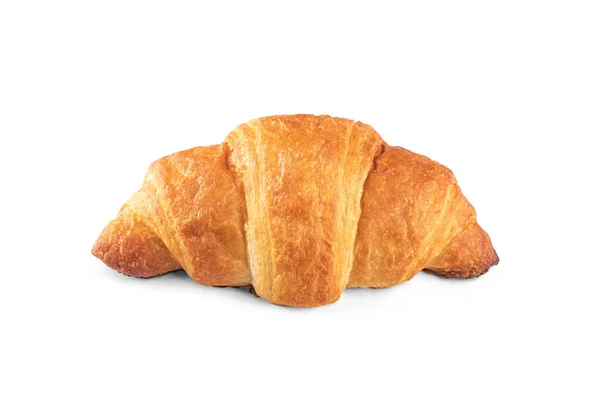 Frisches Croissant Auf Weißem Hintergrund lizenzfreie Stockbilder