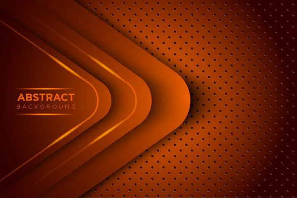 Turuncu ışık çizgisi ile soyut turuncu vektör örtüşmesi ve nokta siyah dizayn modern lüks fütüristik teknoloji arka planı