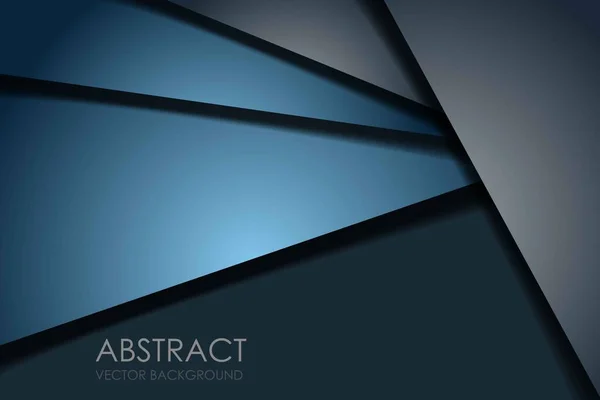 Triángulo Azul Marino Abstracto Superposición Con Texto Espacio Blanco Oscuro — Vector de stock