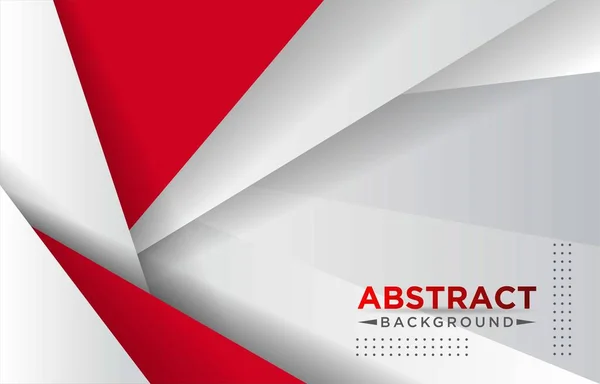 Soyut kırmızı ve beyaz üçgen üst üste binen katmanlar geometrik arkaplan bir kombinasyon