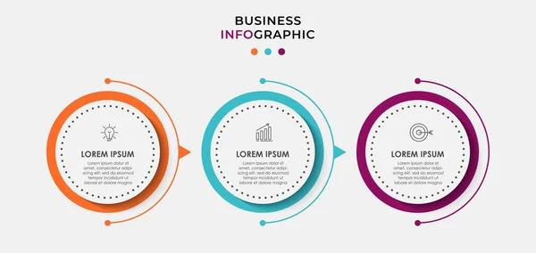 Infográficos Vetor Design Ícones Marketing Podem Ser Usados Para Layout — Vetor de Stock