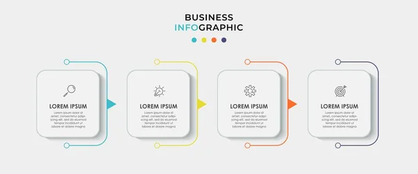 Vector Diseño Infografías Los Iconos Marketing Pueden Utilizar Para Diseño — Archivo Imágenes Vectoriales