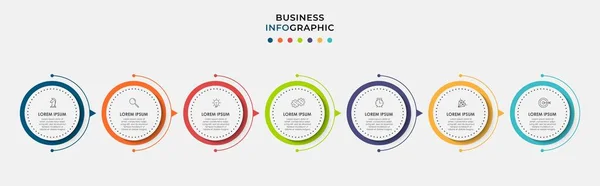 Vecteur Conception Infographies Les Icônes Marketing Peuvent Être Utilisés Pour — Image vectorielle