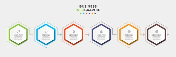 Modèle Entreprise Conception Infographie Vectorielle Avec Des Icônes Options Étapes — Image vectorielle