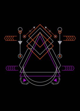 Arka plan için kutsal geometri süsleme vektör tasarımı ögeleri