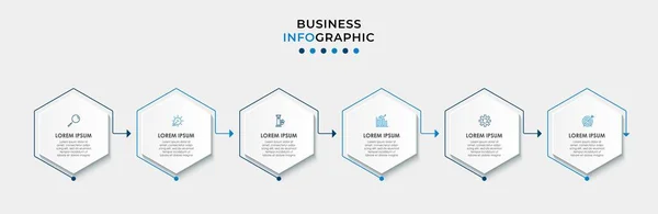 Vector Infographic Design Business Template Icons Options Steps Can Used — Stock Vector