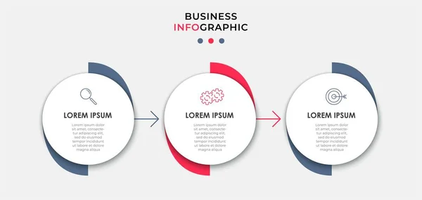 Διανυσματική Infographic Σχεδιασμό Επιχειρηματικό Πρότυπο Εικονίδια Και Επιλογές Βήματα Μπορεί — Διανυσματικό Αρχείο