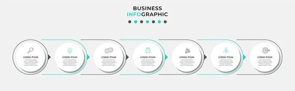 Vektör Infographic Tasarım Şablonu Simgeleri Seçenek Veya Adımla Şlem Şeması — Stok Vektör