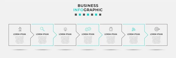 Vector Infographic Design Business Template Mit Symbolen Und Optionen Oder — Stockvektor