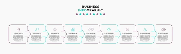 Vector Infographic Design Illustration Geschäftsvorlage Mit Symbolen Und Optionen Oder — Stockvektor