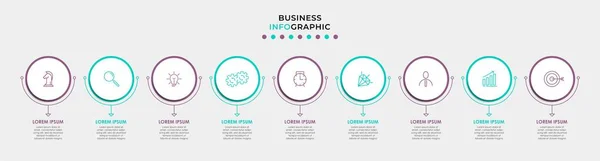 Vector Infographic Design Illustratie Business Template Met Pictogrammen Opties Stappen — Stockvector