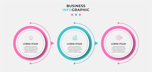 Vector Infographic Design Illustratie Business Template Met Pictogrammen Opties Stappen — Stockvector