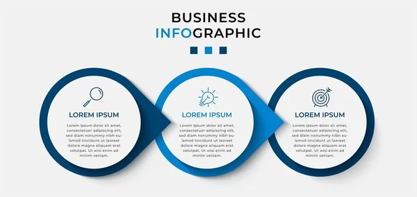 Vector Infographic Design Illustration Geschäftsvorlage Mit Symbolen Und Optionen Oder — Stockvektor