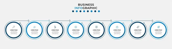 Vector Infographic Design Illustration Geschäftsvorlage Mit Symbolen Und Optionen Oder — Stockvektor