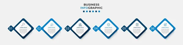 Vector Infographic Design Business Template Icons Options Steps Can Used — Stock Vector