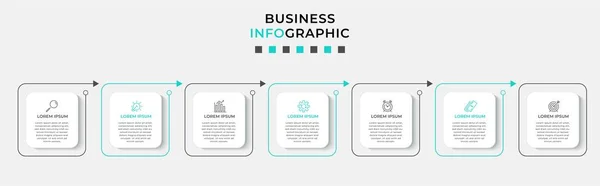 Vektör Infographic Tasarım Şablonu Simgeleri Seçenek Veya Adımla Şlem Şeması — Stok Vektör