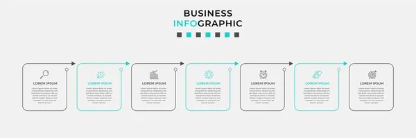 Vector Infographic Design Affärsmall Med Ikoner Och Alternativ Eller Steg — Stock vektor