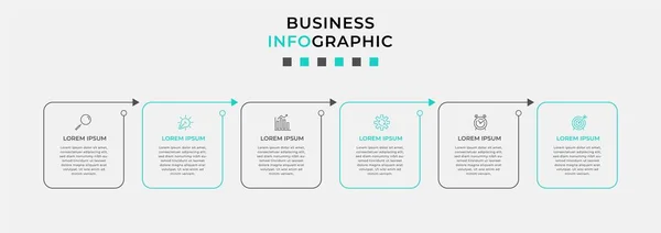 Plantilla Negocio Diseño Vector Infographic Con Iconos Opciones Pasos Puede — Archivo Imágenes Vectoriales
