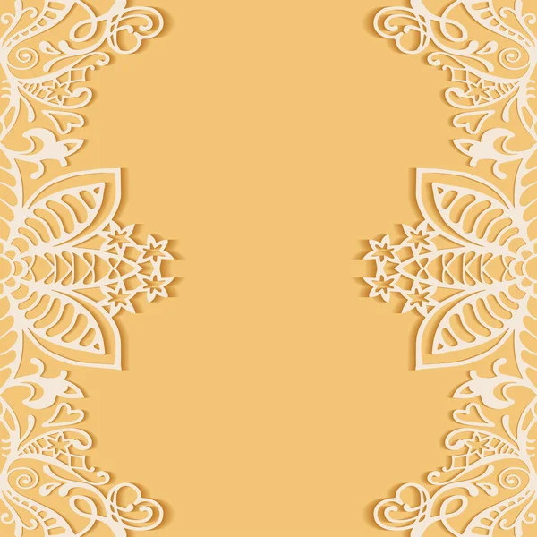 Dentelle carte d'invitation — Image vectorielle